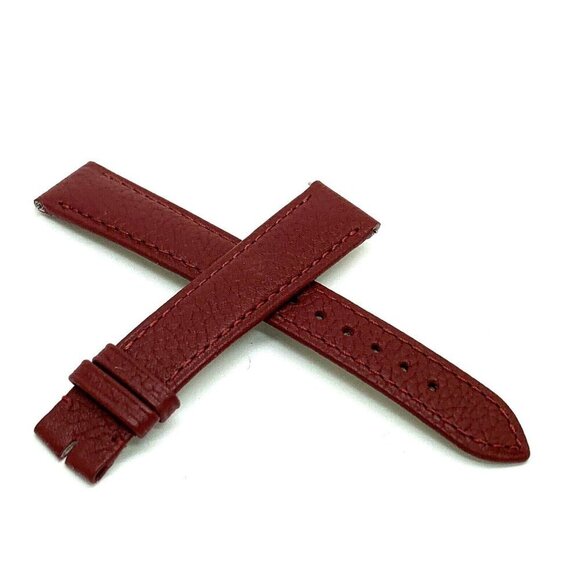 Cartier Tank Women\'s Watch Replacement Band Burgundy Leather Strap 16mm KD8SAAFM main image 7